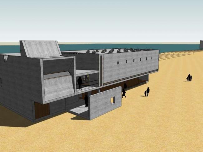 Sketchup文化模型|多层图书馆，文化建筑，现代风格