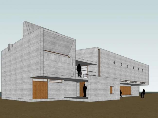 Sketchup文化模型|多层图书馆，文化建筑，现代风格