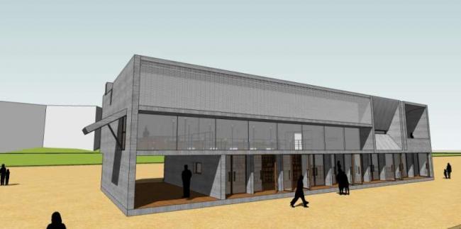 Sketchup文化模型|多层图书馆，文化建筑，现代风格