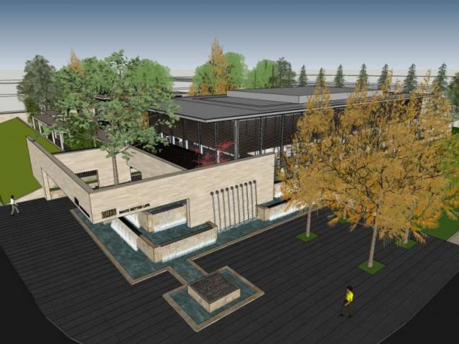 Sketchup办公模型|多层办公楼，现代风格