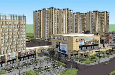 Sketchup住宅模型|高层住宅，底层商业，现代风格-BIM建筑网