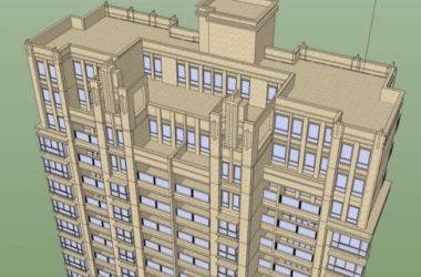 Sketchup住宅模型|高层住宅，居住建筑，古典风格-BIM建筑网