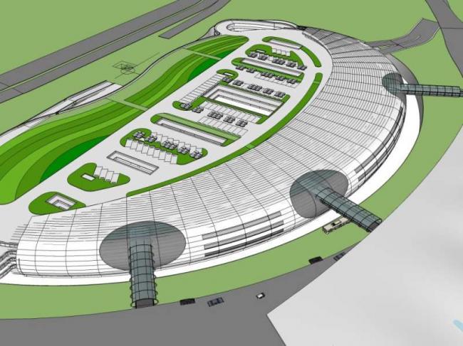 Sketchup车站路桥|机场，现代风格