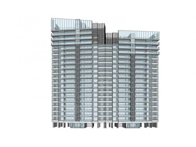 Sketchup住宅模型|高层住宅，现代风格