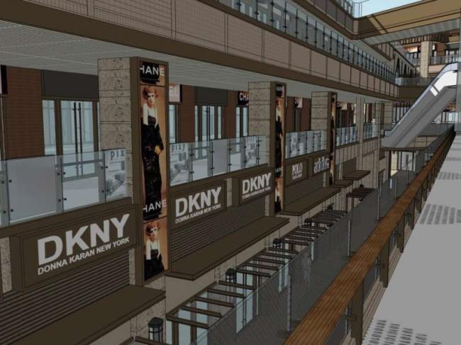 Sketchup商业模型|多层商业街，现代风格