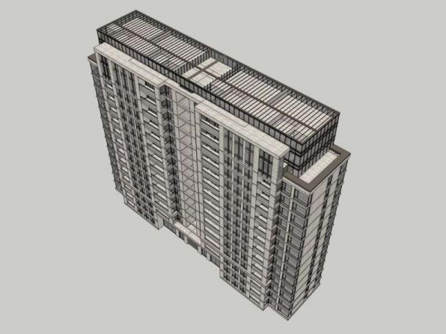 Sketchup住宅模型|高层住宅，居住建筑，古典风格