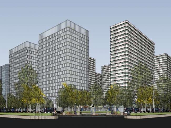 Sketchup住宅模型|高层住宅区,现代风格-BIM建筑网