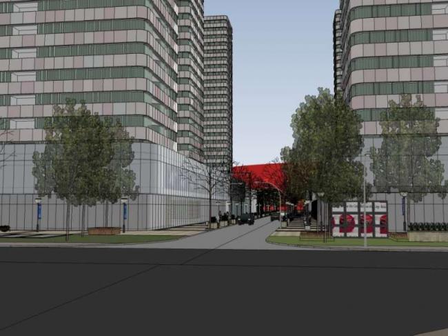 Sketchup住宅模型|高层住宅区，现代风格