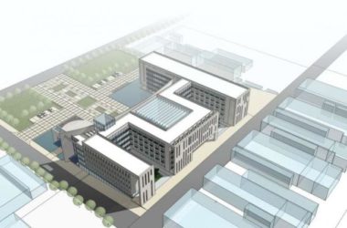 Sketchup办公模型|多层办公楼，现代风格-BIM建筑网