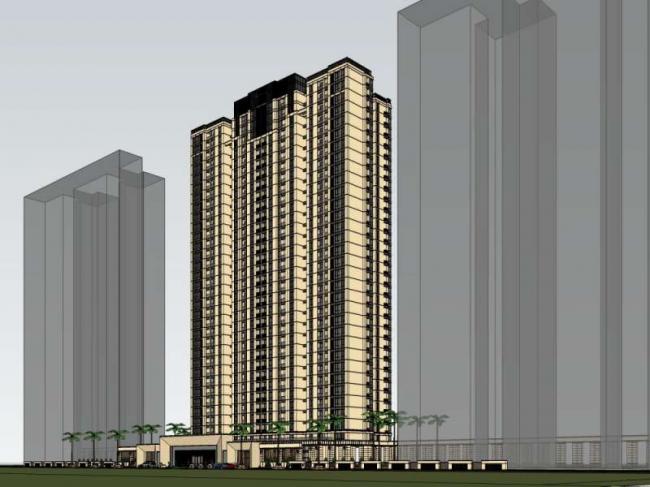 Sketchup住宅模型|高层住宅，居住建筑，古典风格