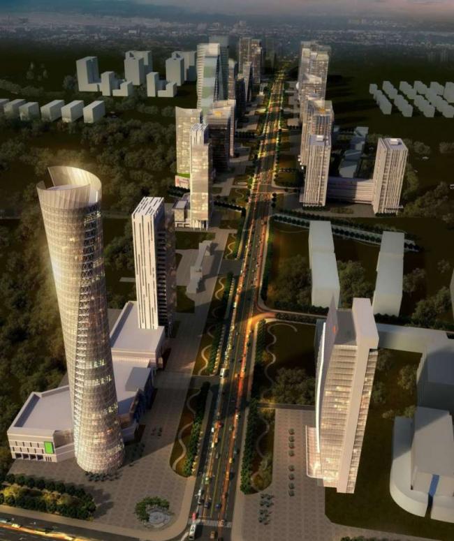 Sketchup综合体模型|超高层综合体，办公楼，底层商业，酒店，公寓，住宅，现代风格