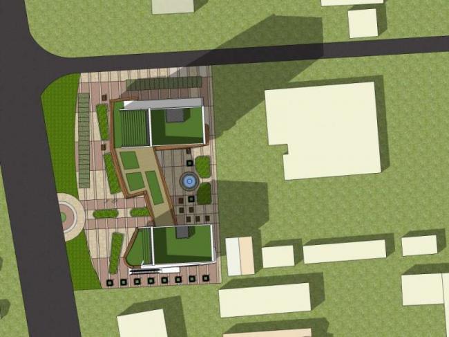 Sketchup办公模型|高层办公楼，现代风格