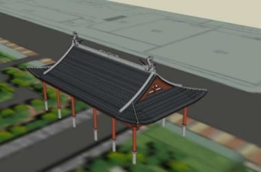 Sketchup小品模型|亭子，中式风格，小品-BIM建筑网