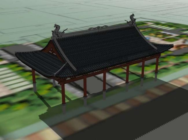 Sketchup小品模型|亭子，中式风格，小品