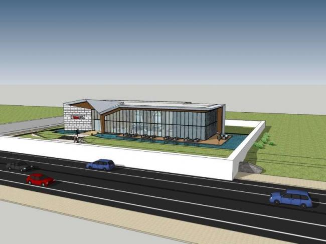 Sketchup商业模型|多层售楼处，现代风格