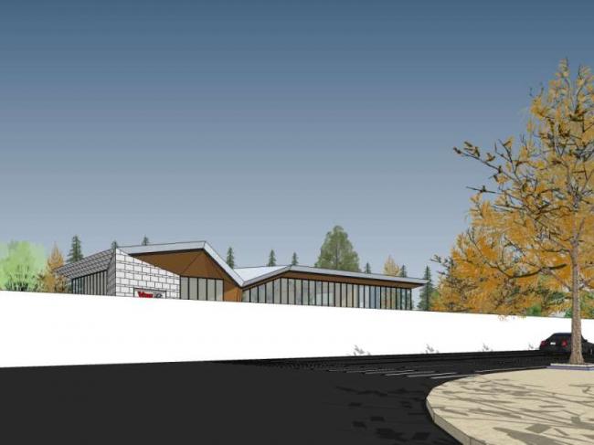 Sketchup商业模型|多层售楼处，现代风格