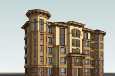 Sketchup住宅模型|多层住宅楼，古典风格-BIM建筑网