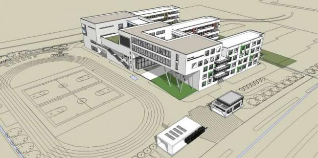 Sketchup学校模型|多层学校，校园教育建筑，现代风格