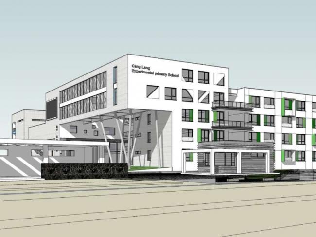 Sketchup学校模型|多层学校，校园教育建筑，现代风格