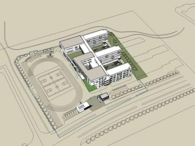 Sketchup学校模型|多层学校，校园教育建筑，现代风格