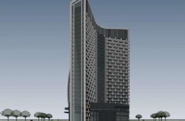 Sketchup办公模型|高层办公楼，现代风格-BIM建筑网