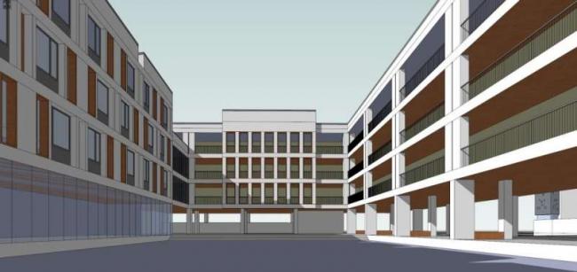 Sketchup学校模型|多层学校，校园教育建筑，现代风格