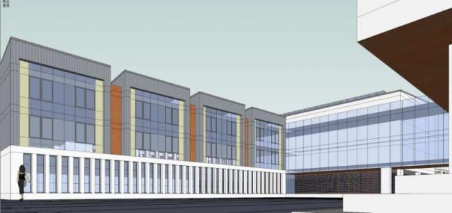 Sketchup学校模型|多层学校，校园教育建筑，现代风格