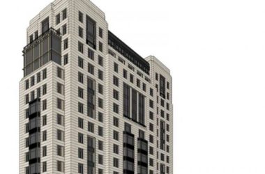 Sketchup住宅模型|超高层住宅楼，古典风格-BIM建筑网