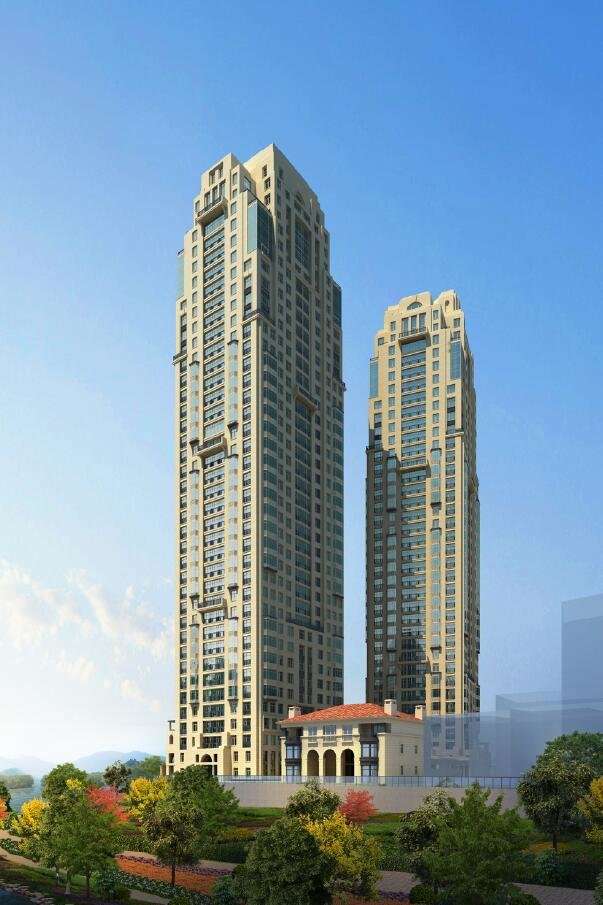 Sketchup住宅模型|超高层住宅楼，古典风格