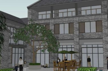 Sketchup商业模型|叠拼别墅，商业，中式风格-BIM建筑网