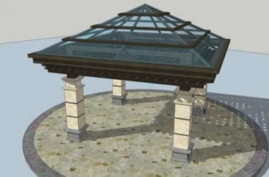 Sketchup小品模型|亭子，古典风格，小品-BIM建筑网