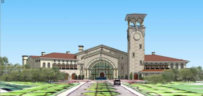 Sketchup商业模型|多层商业会所，古典风格