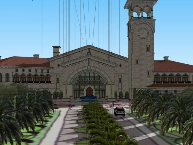 Sketchup商业模型|多层商业会所，古典风格