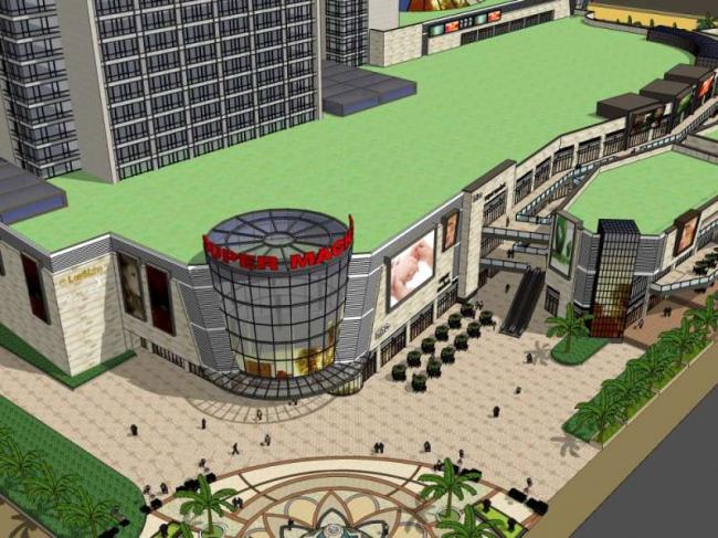 Sketchup综合体模型|多高层商业综合体，住宅，办公，酒店，古典风格