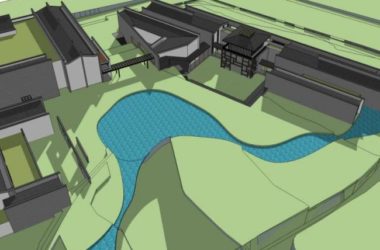 Sketchup文化模型|多层博物馆，文化建筑，中式风格-BIM建筑网