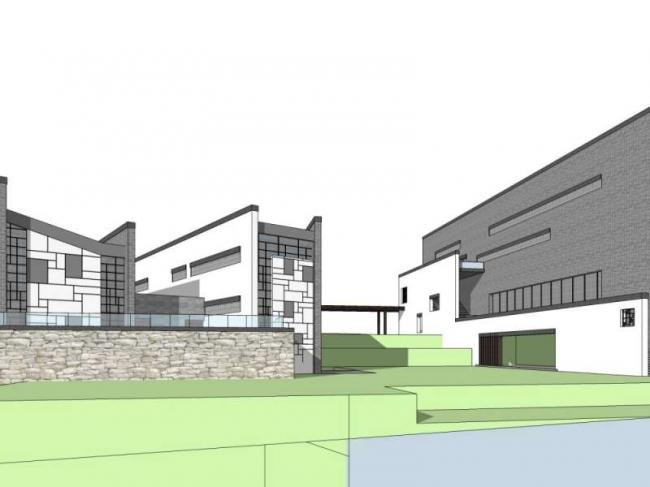 Sketchup文化模型|多层博物馆，文化建筑，中式风格
