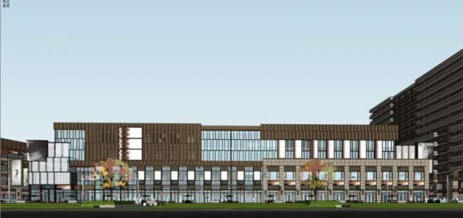 Sketchup商业模型|多层商业街，古典风格