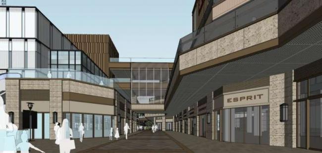 Sketchup商业模型|多层商业街，古典风格