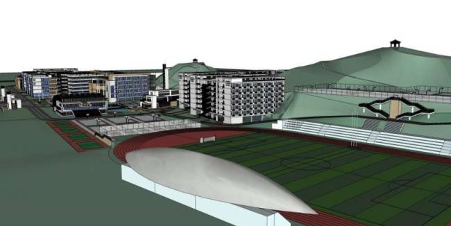 Sketchup学校模型|多层学校，校园教育建筑，现代风格