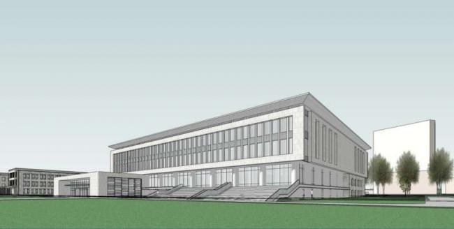 Sketchup文化模型|多层展览馆，文化建筑，现代风格