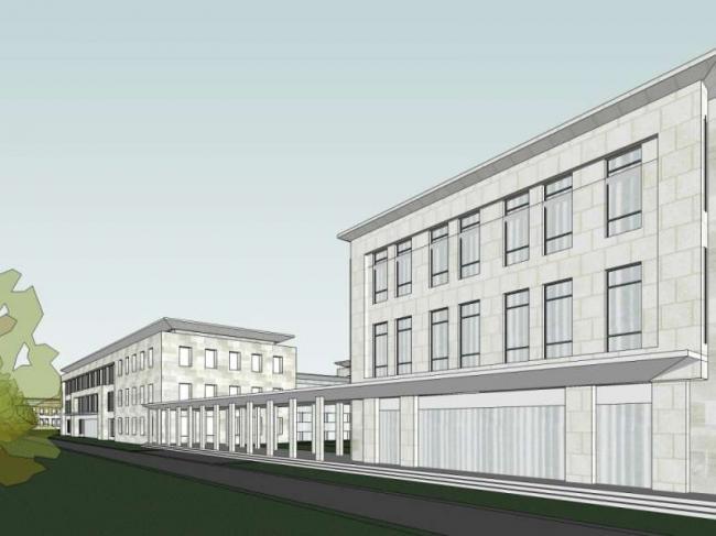 Sketchup文化模型|多层展览馆，文化建筑，现代风格