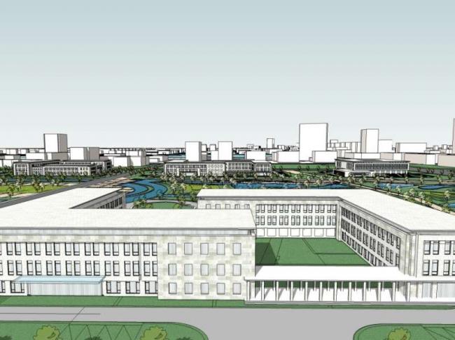 Sketchup文化模型|多层展览馆，文化建筑，现代风格