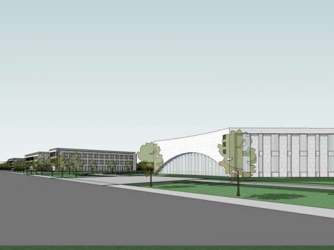 Sketchup文化模型|多层展览馆，文化建筑，现代风格