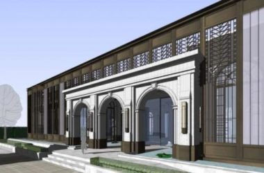 Sketchup商业模型|多层售楼处，古典风格-BIM建筑网