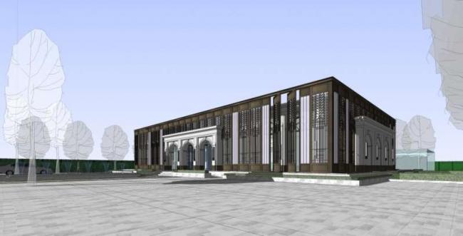 Sketchup商业模型|多层售楼处，古典风格