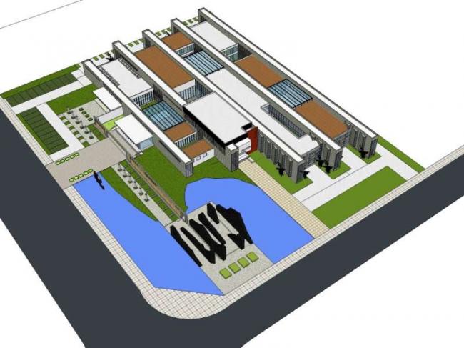 Sketchup文化模型|多层图书馆，文化建筑，现代风格