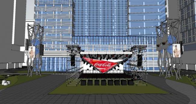 Sketchup办公模型|高层产业园，现代义风格，办公楼