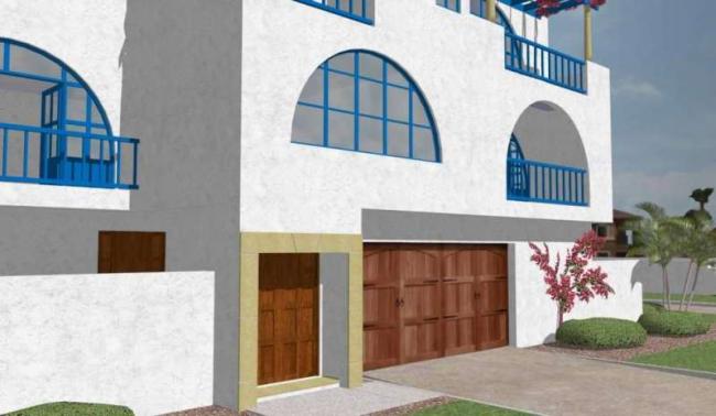 Sketchup住宅模型|多层住宅，欧式古典风格