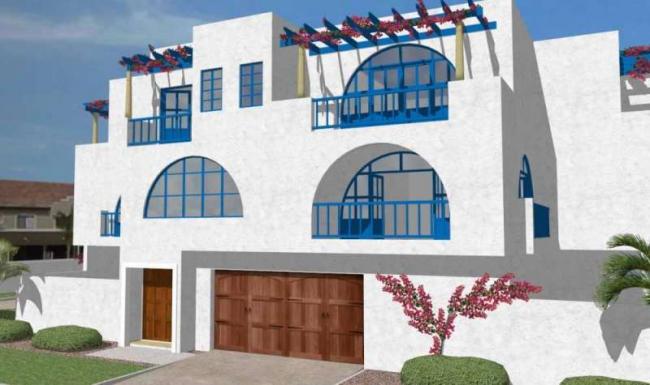 Sketchup住宅模型|多层住宅，欧式古典风格