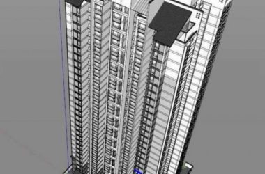Sketchup住宅模型|超高层住宅楼，现代中式-BIM建筑网